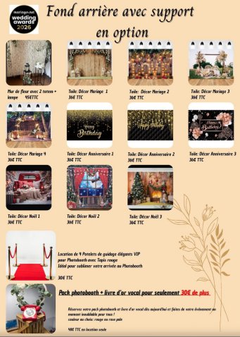 Location borne à selfie champagne Brest